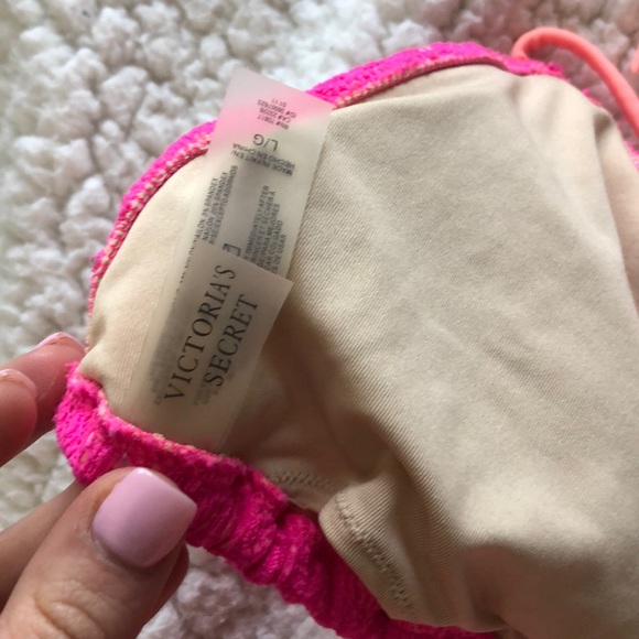 Victoria’s Secret Pink Lace Bikini M bottom L Top - Picture 6 of 6
